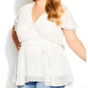 City Chic Blouse NWT